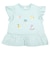 [ベビー]袖フリルTシャツ　刺しゅう グリーン