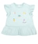 [ベビー]袖フリルTシャツ　刺しゅう グリーン