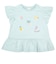 [キッズ]袖フリルTシャツ　刺しゅう グリーン