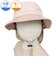 [48～54cm]サファリハット　日よけ付き　遮熱　ピンク