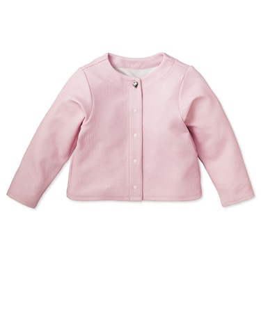 [キッズ]ラッシュガード カーディガン ピンク