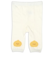 [ベビー]レギンスパンツ　ひよこ　オフホワイト