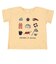 [ベビー]半袖Tシャツ　パネル　オレンジ