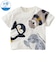 [ベビー]半袖　Tシャツ　遮熱　集合パネル　オフホワイト