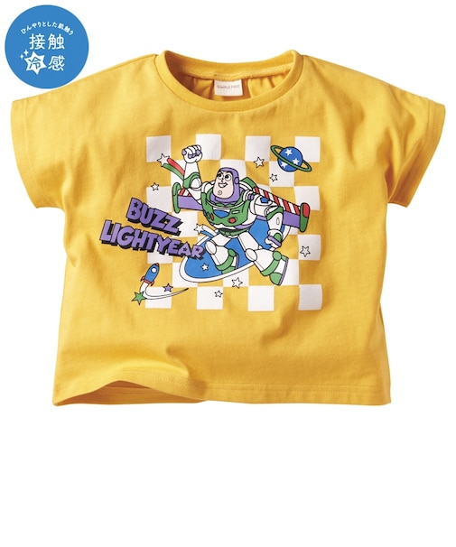 [ベビー]半袖Tシャツ　バズ・ライトイヤー　接触冷感　イエロー