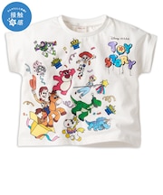 [ベビー]半袖Tシャツ　トイストーリー　接触冷感　ホワイト