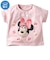 [キッズ]半袖Tシャツ　ミニー　接触冷感　ピンク