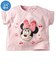 [ベビー]半袖Tシャツ　ミニー　接触冷感　ピンク