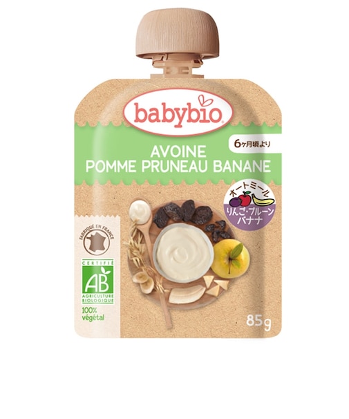 ◎babybio ベビーオートミール アップル・プルーン・バナナ