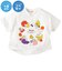 [ベビー]半袖Tシャツ　フルーツ　機能性　スヌーピー　ホワイト