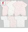 [スナップタイプ]はじめて肌着6点セット　うさぎ　ピンク