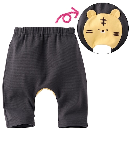 モンキーパンツ 7分丈 おしりアニマル トラ