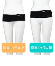 サイズに悩まない骨盤ベルト　ブラック