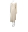 [授乳仕様]おやすみボタン　長袖全開ワンピースボーダー　ベージュ