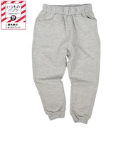 [キッズ]いつものパンツ10分丈　裏毛　ゆったりフィット　グレー