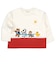 [ベビー]長袖　Tシャツ　切替　レッド