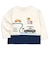 [キッズ]長袖　Tシャツ　切替　ネイビー