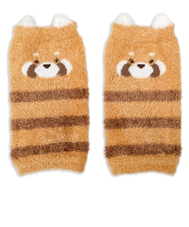 ふわふわレッグウォーマー レッサーパンダ