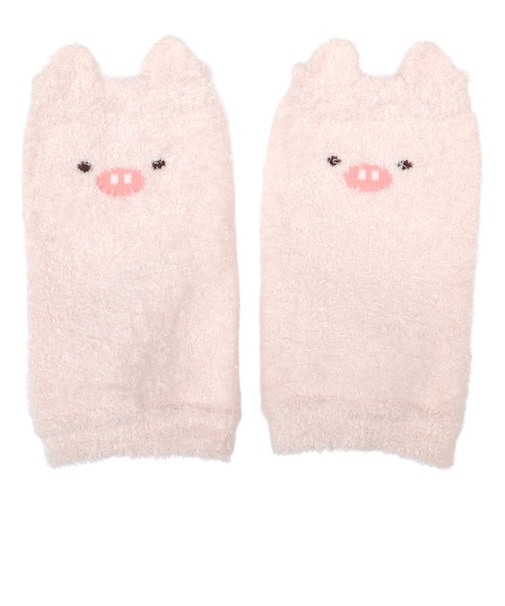 ふわふわレッグウォーマー　ぶた