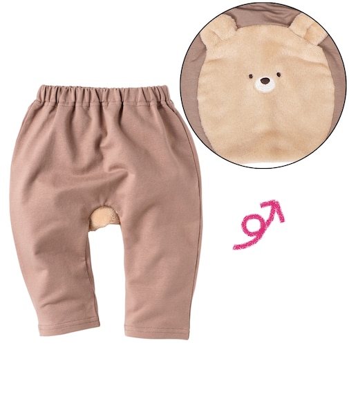 モンキーパンツ　ボアアニマル　くま