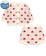 [乳児]セットアップ　ニット オフホワイト