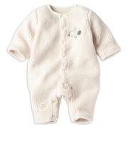 長袖プレオール　PEANUTS Baby　もこもこ　オフホワイト