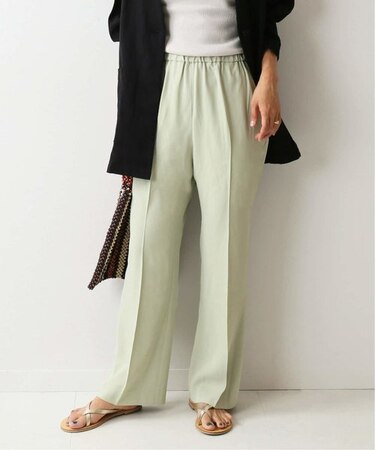 ウォッシャブルフレアイージーパンツ◆