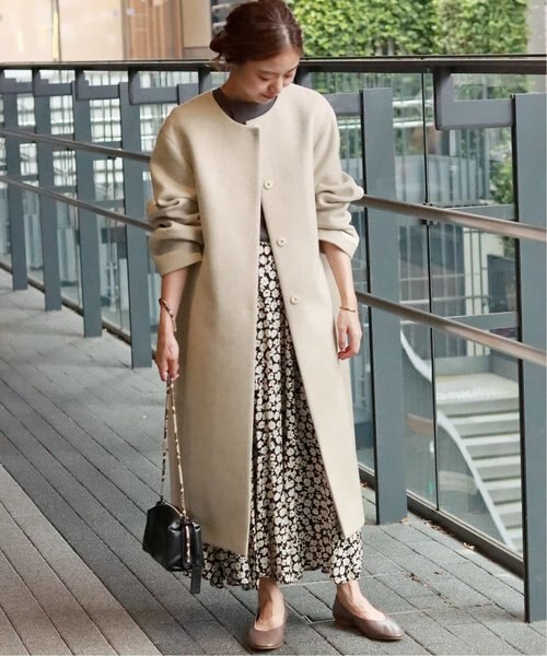 LANA WOOL 140クルーネックコート◇｜ジャーナルスタンダード
