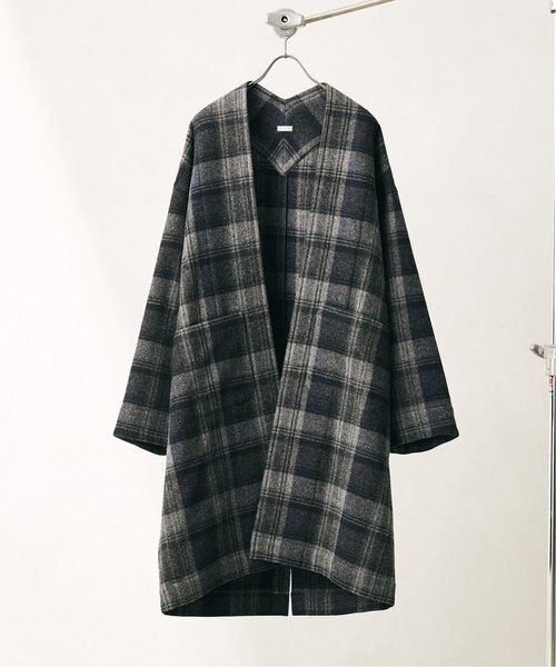 BRITISH AIRLY WOOL オーバーサイズブランケットコート BRITISH AIRLY WOOL オーバーサイズブランケットコート