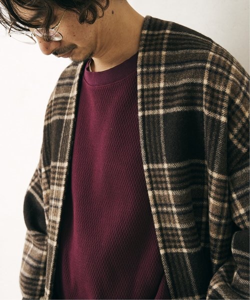 BRITISH AIRLY WOOL オーバーサイズブランケットコート BRITISH AIRLY WOOL オーバーサイズブランケットコート