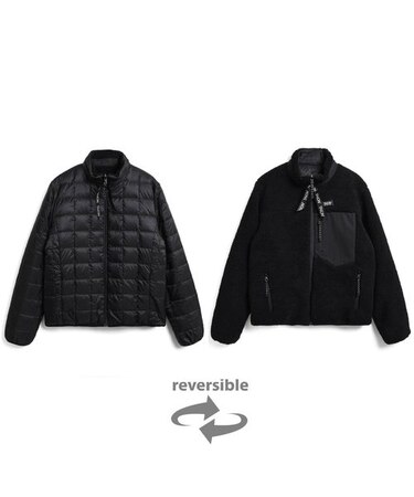 【TAION / タイオン】ダウン × ボア リバーシブルダウンジャケット