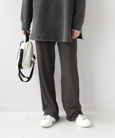トリコットシャーリングイージーパンツ◆