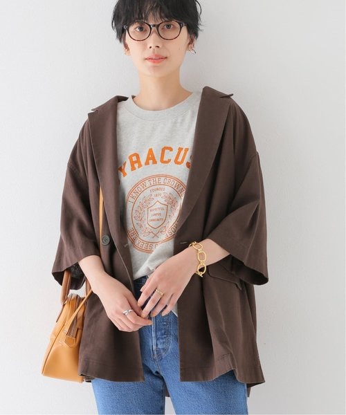 リネンレーヨンダブルブレストジャケット｜ジャーナル