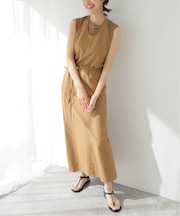 【BASERANGE/ベースレンジ】CORE APRON DRESS：ワンピース