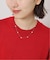 RELUME ガラスパールxチェーンネックレス