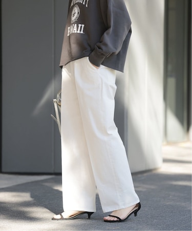 コットンツイルセンタープレスパンツ