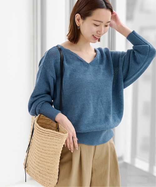 美品 ジャーナルスタンダード コットンリネンノースリーブプルオーバーシャツ journal standard L'essage（ジャーナルスタンダードレサージュ