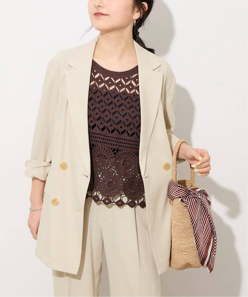 リネンレーヨンテーラードジャケット｜ジャーナルスタンダード