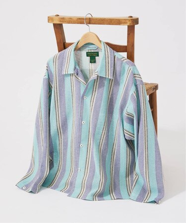 INDIA COTTON クロシェシャツ