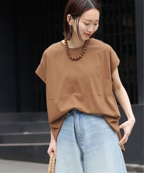 オーガニックコットン汗ジミタックプルオーバー