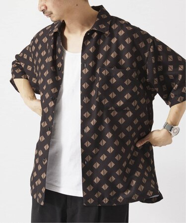 ホールパターンプリント 半袖シャツ