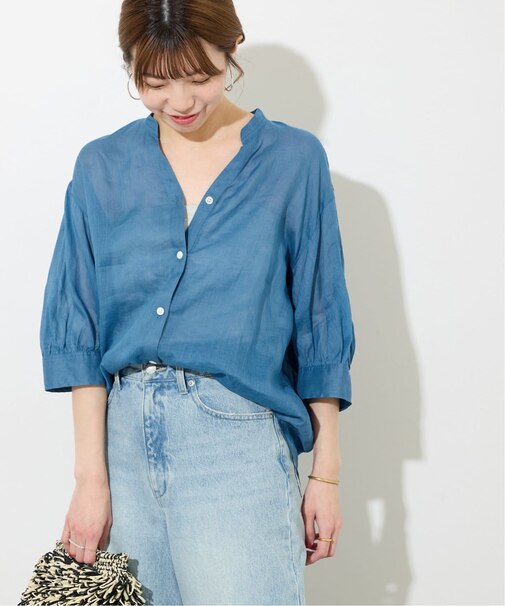 ラミーギャザースリーブブラウス