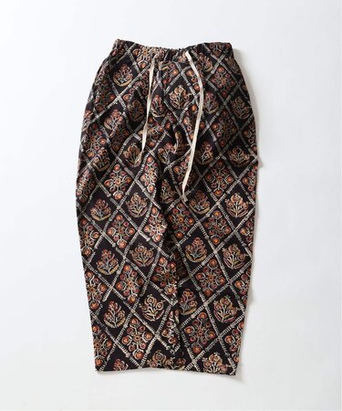 bunai 別注 KALAMKARI プリントパンツ