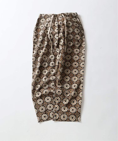 bunai 別注 KALAMKARI プリントパンツ