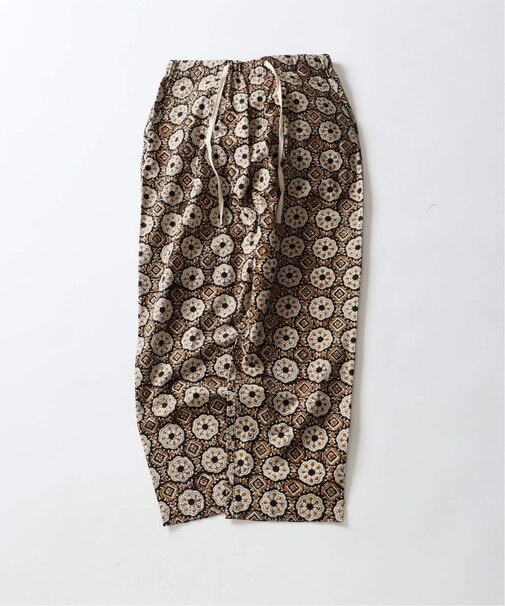 bunai 別注 KALAMKARI プリントパンツ