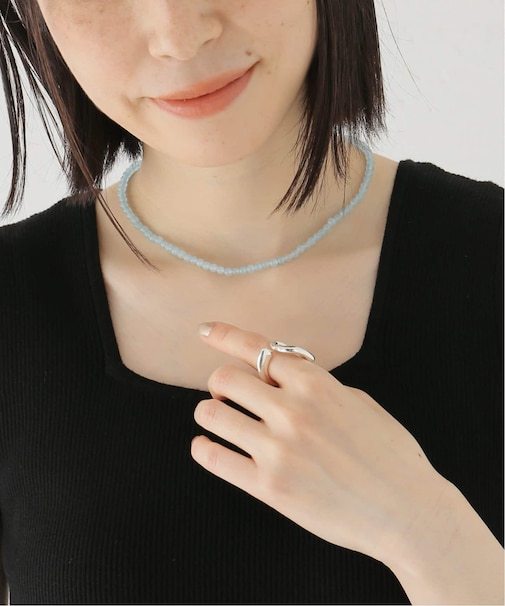 RELUME カラーストーンネックレス