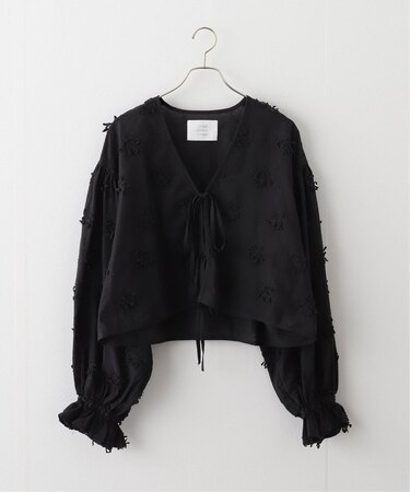 【crinkle crinkle crinkle】 3D embroidery bolero：ボレロ
