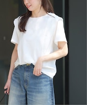 天竺ラッフルショルダーTEE