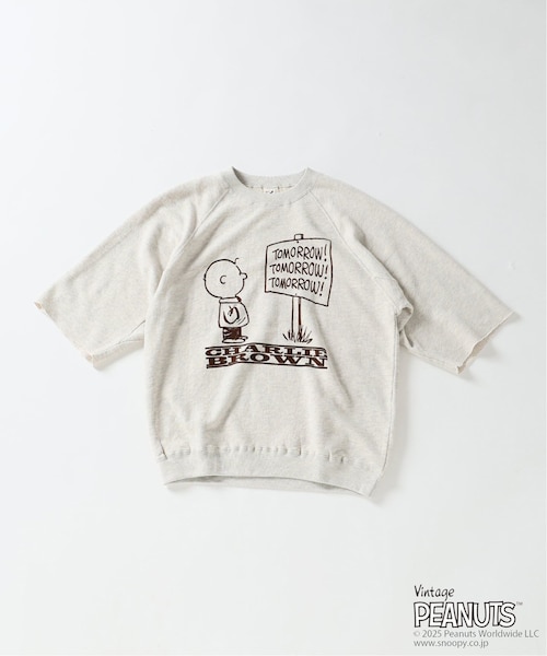 ジャーナルスタンダード レリューム PEANUTSスヌーピースウェット PEANUTS×SPORTS WEAR by relume 別注 クルーネック スウェット