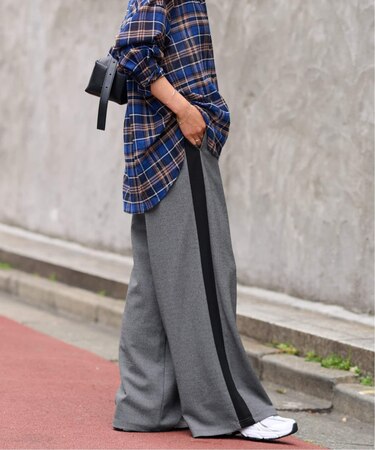 カットジャージーラインパンツ